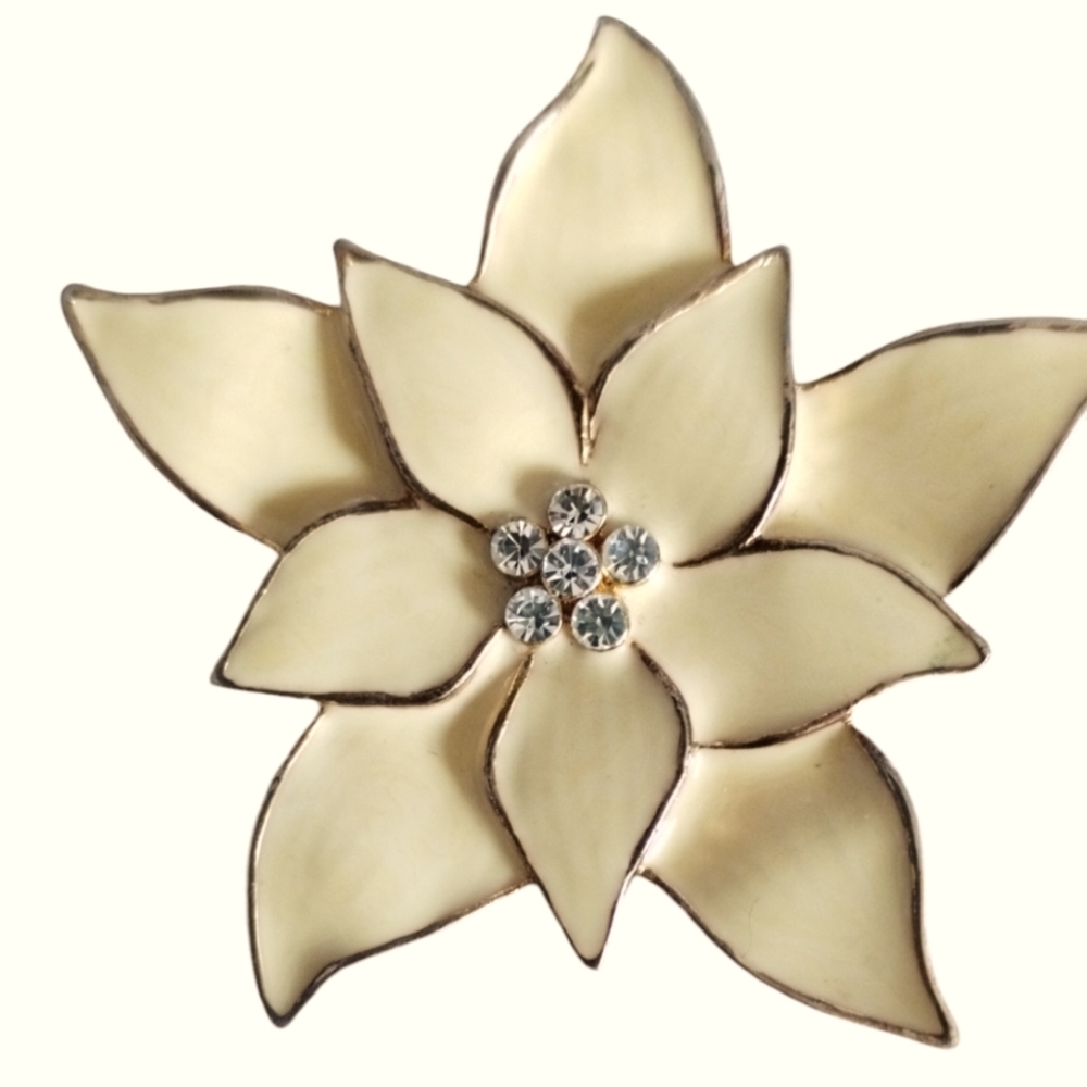 Eisenberg ICE Poinsettia Brooch